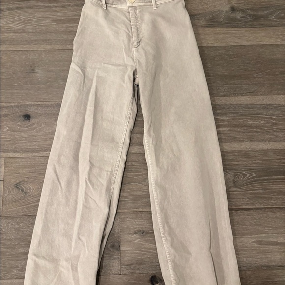 Zara Pants - Zara Beige Straight-Leg Pants size 6